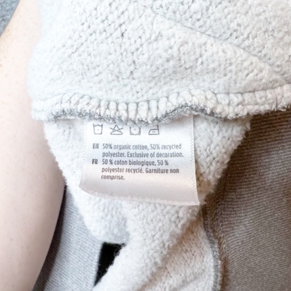 Tentree Basic Heather Grey Hooded Drawstring Sweatshirt - Picture 14 of 14